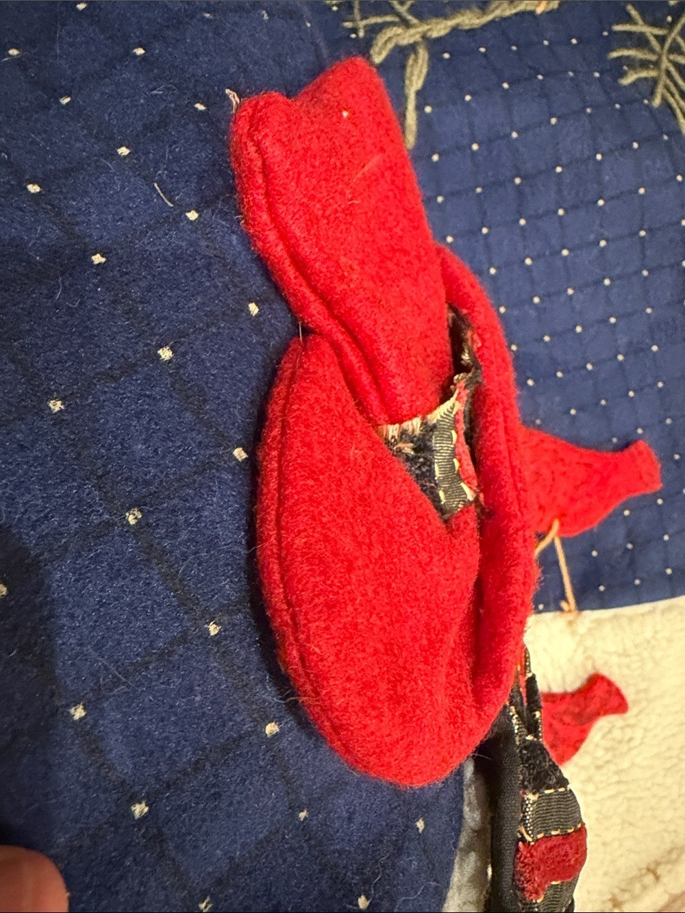 Navy Sky Snowman Tree Skirt 42 Inch - Picture 16 of 16